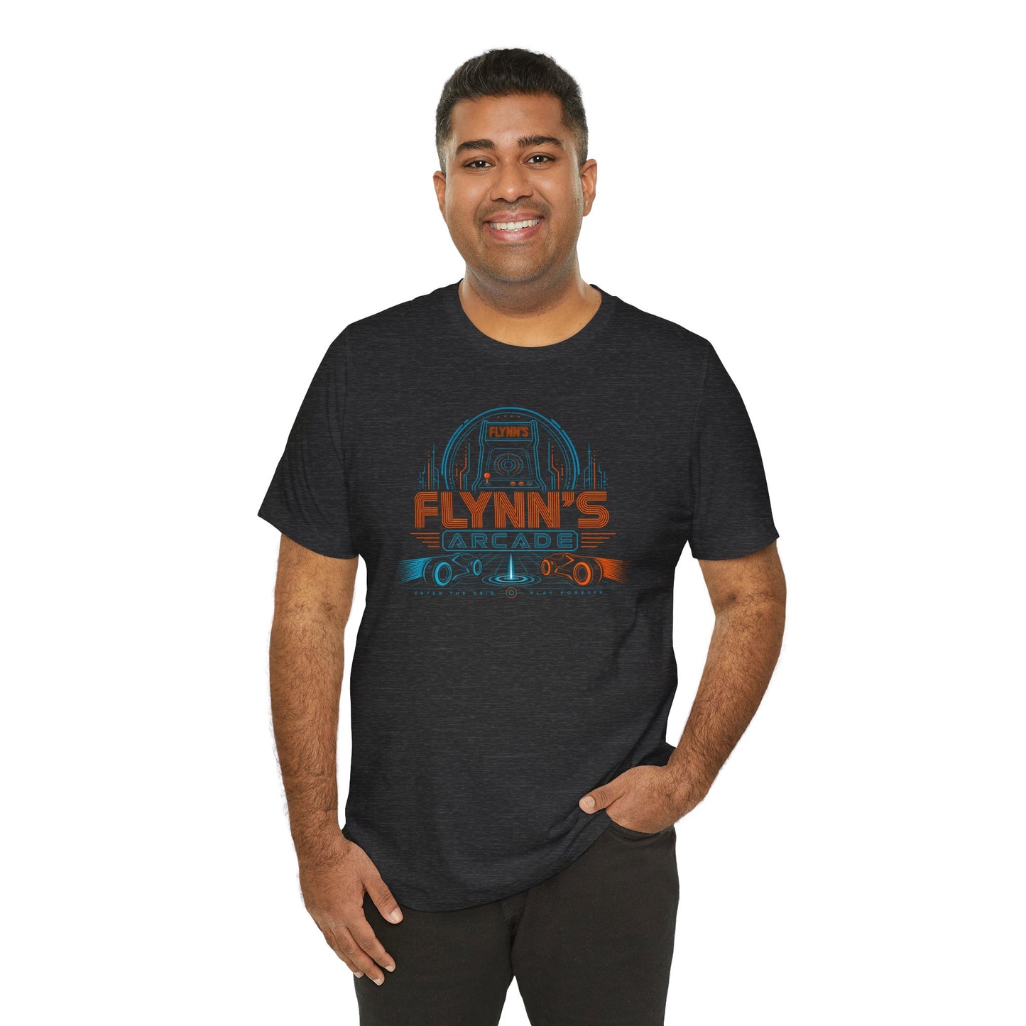 FLYNN'S ARCADE Shirt - TRON Inspired Tee, Retro Arcade 80s Gamers tshirt