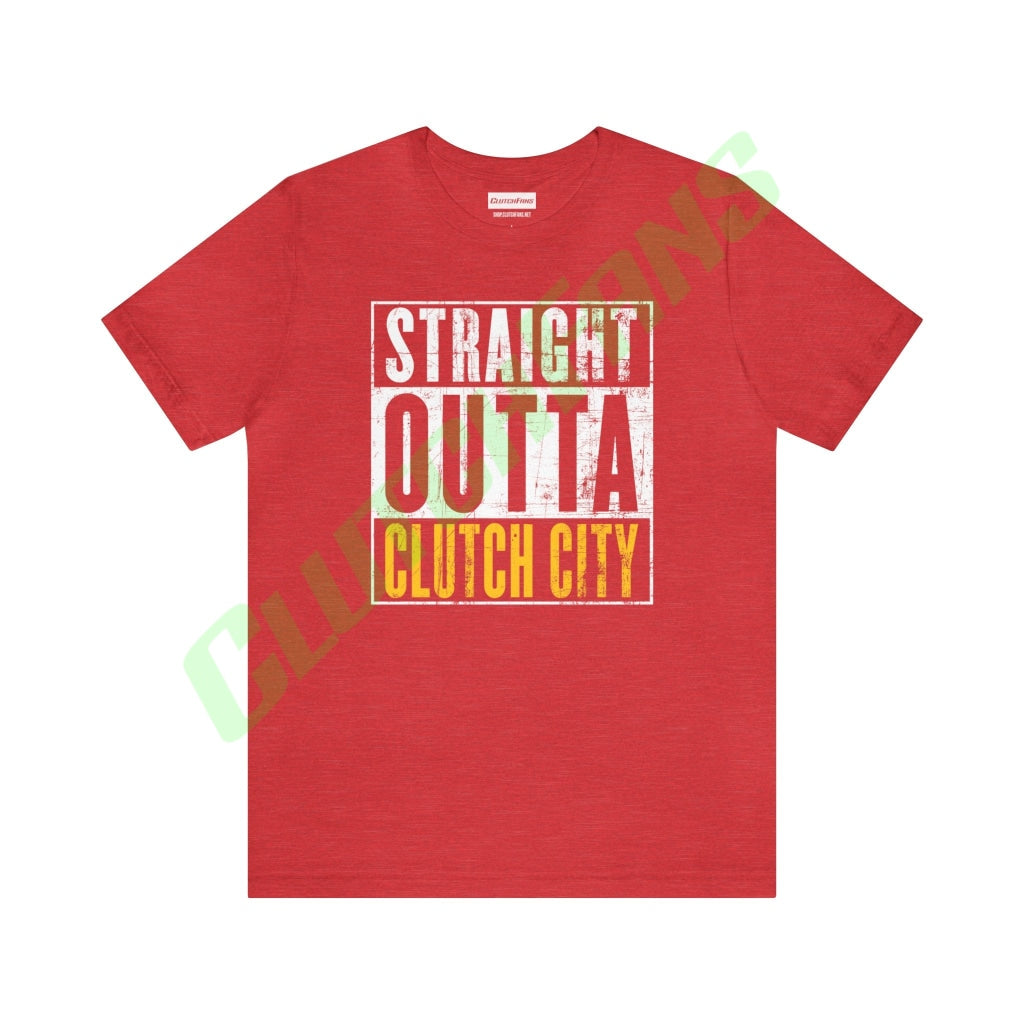 Straight Outta Clutch City Heather Red / S T-Shirt