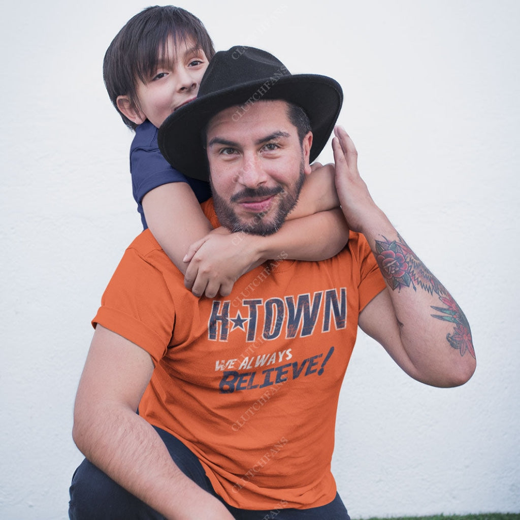 H-Town: We Always Believe! (Baseball) T-Shirt