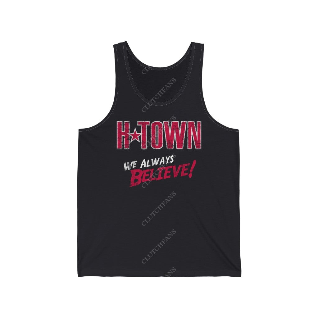 H-Town: We Always Believe! Tank (Basketball) Xs / Dark Grey Top