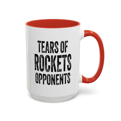 Tears of Rockets Opponents - Coffee Mug 11oz/15oz (Red Accent)