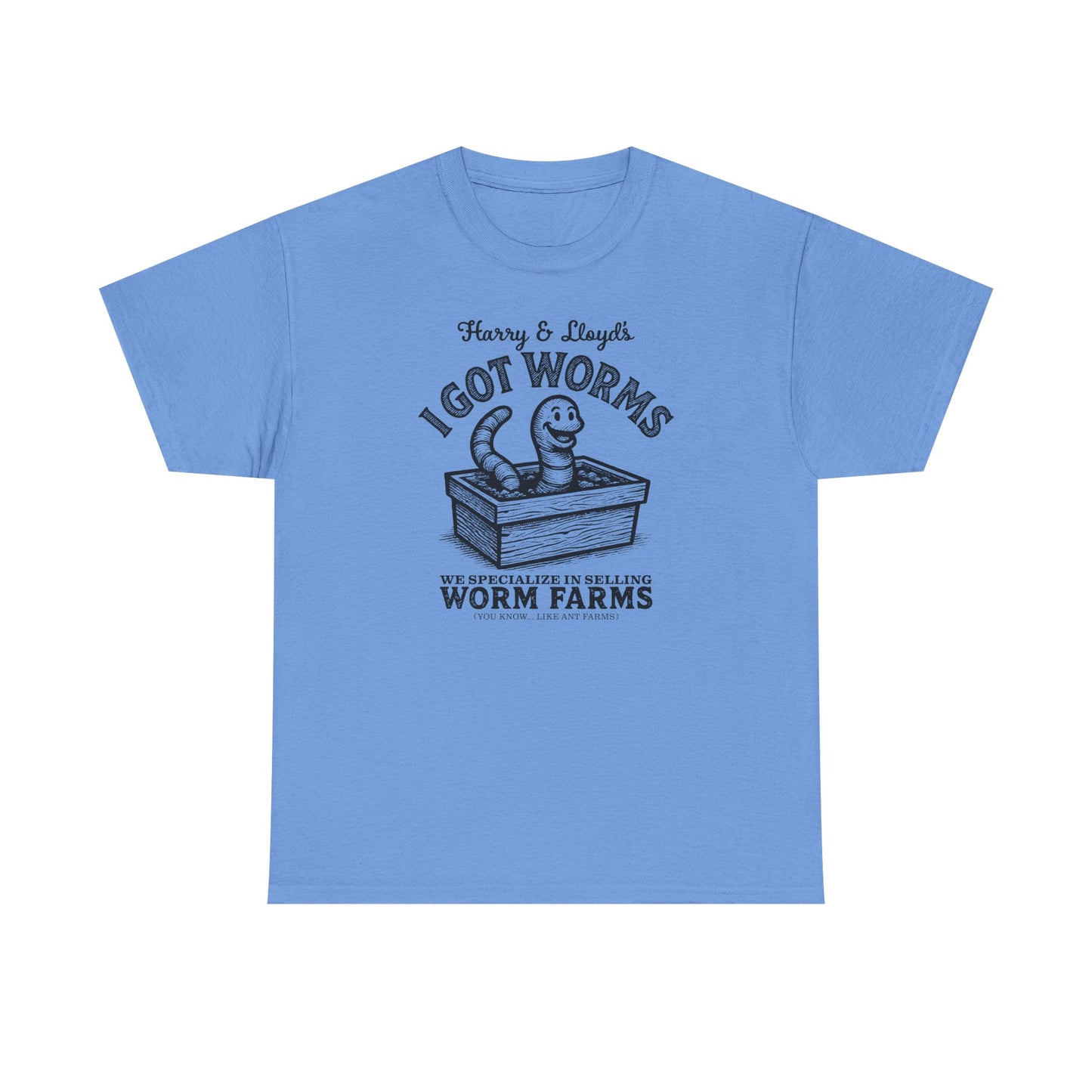I Got Worms shirt - Funny Dumb and Dumber T-shirt, Comedy Graphic Tee, Vintage Pop Culture