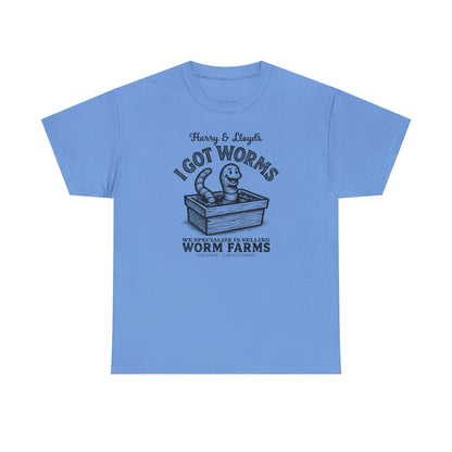 I Got Worms shirt - Funny Dumb and Dumber T-shirt, Comedy Graphic Tee, Vintage Pop Culture