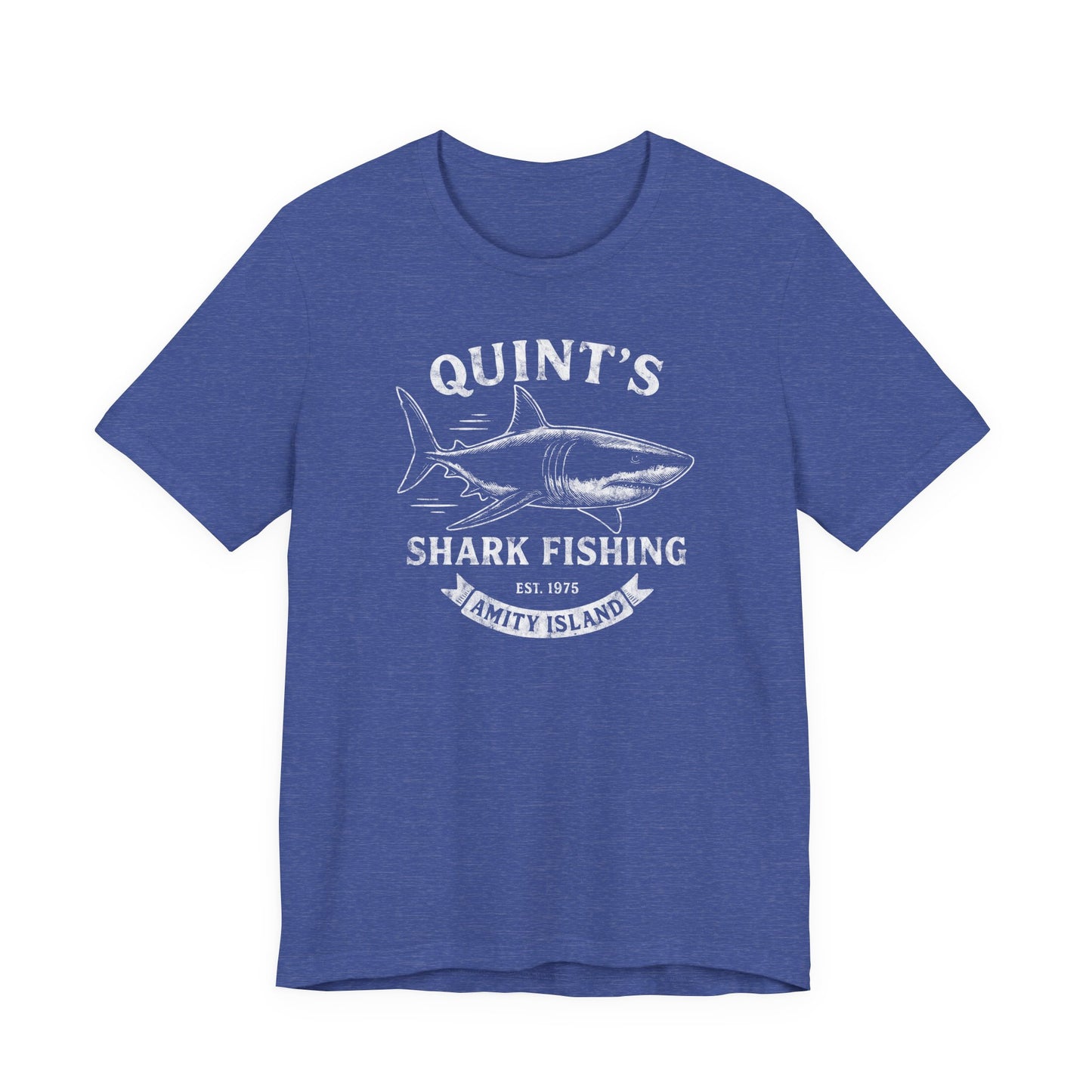 Quint's Shark Fishing Tours - Jaws Amity Island 1975 Unisex Tee, Fishing Shirt