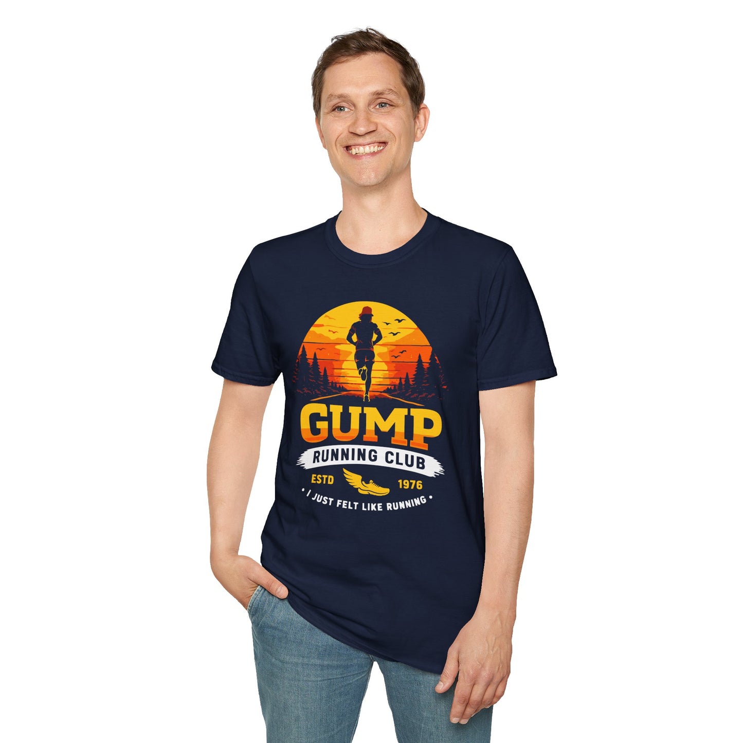 Gump Running Club T-shirt - Funny, Pop Culture Shirt