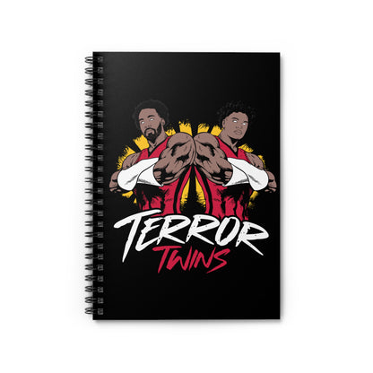 TERROR TWINS Spiral Notebook - Ruled Line (Black)