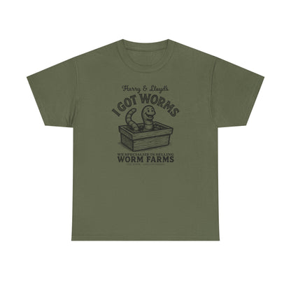 I Got Worms shirt - Funny Dumb and Dumber T-shirt, Comedy Graphic Tee, Vintage Pop Culture