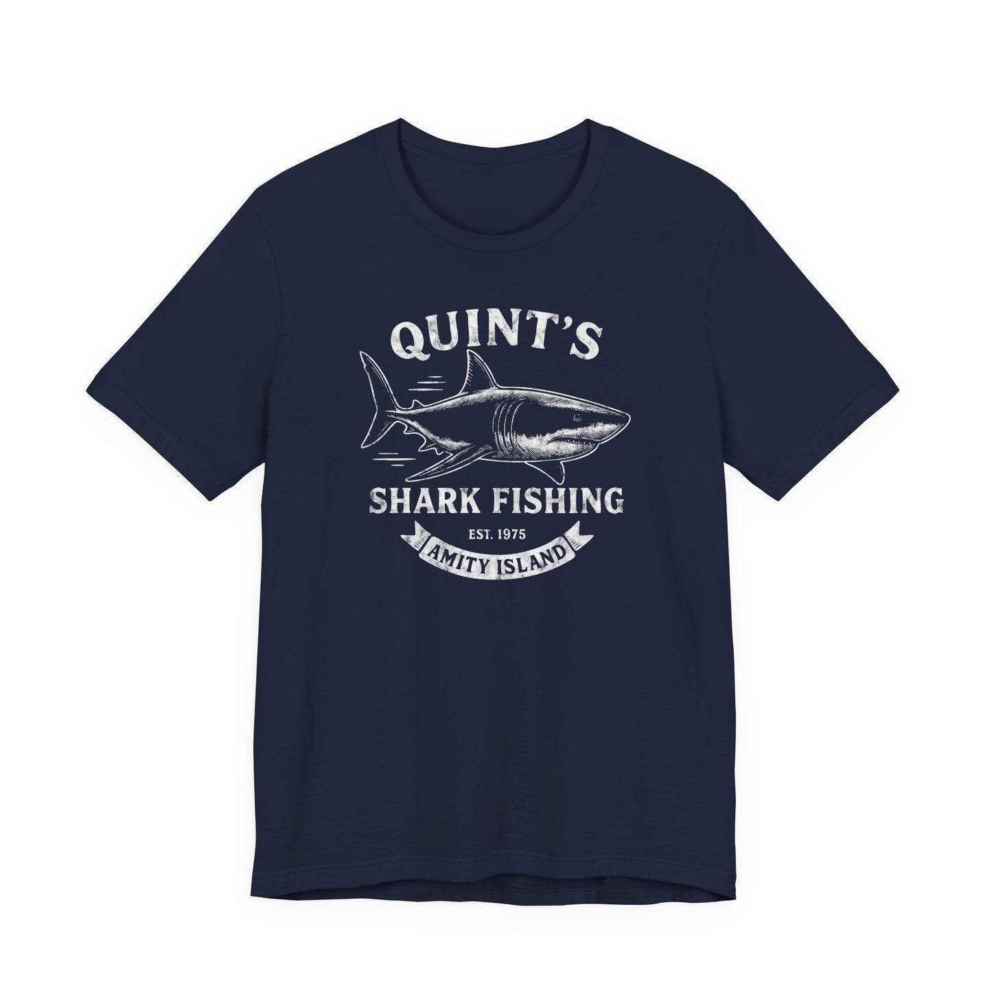 Quint's Shark Fishing Tours - Jaws Amity Island 1975 Unisex Tee, Fishing Shirt