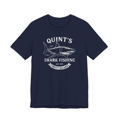 Quint's Shark Fishing Tours - Jaws Amity Island 1975 Unisex Tee, Fishing Shirt