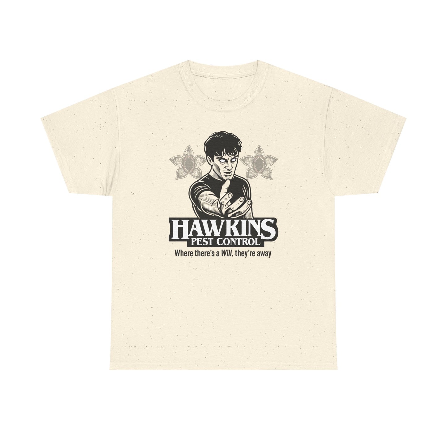 Hawkins Pest Control Shirt - Funny Stranger Things Movie Shirt, Retro 80s Sci-Fi Horror, Upside Down Shirt