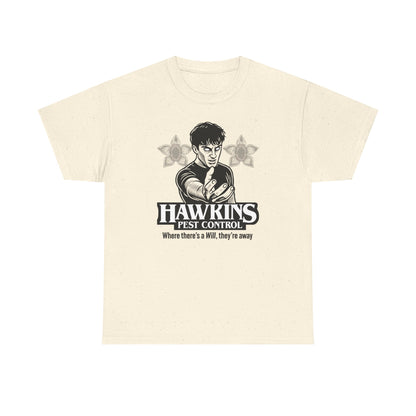 Hawkins Pest Control Shirt - Funny Stranger Things Movie Shirt, Retro 80s Sci-Fi Horror, Upside Down Shirt