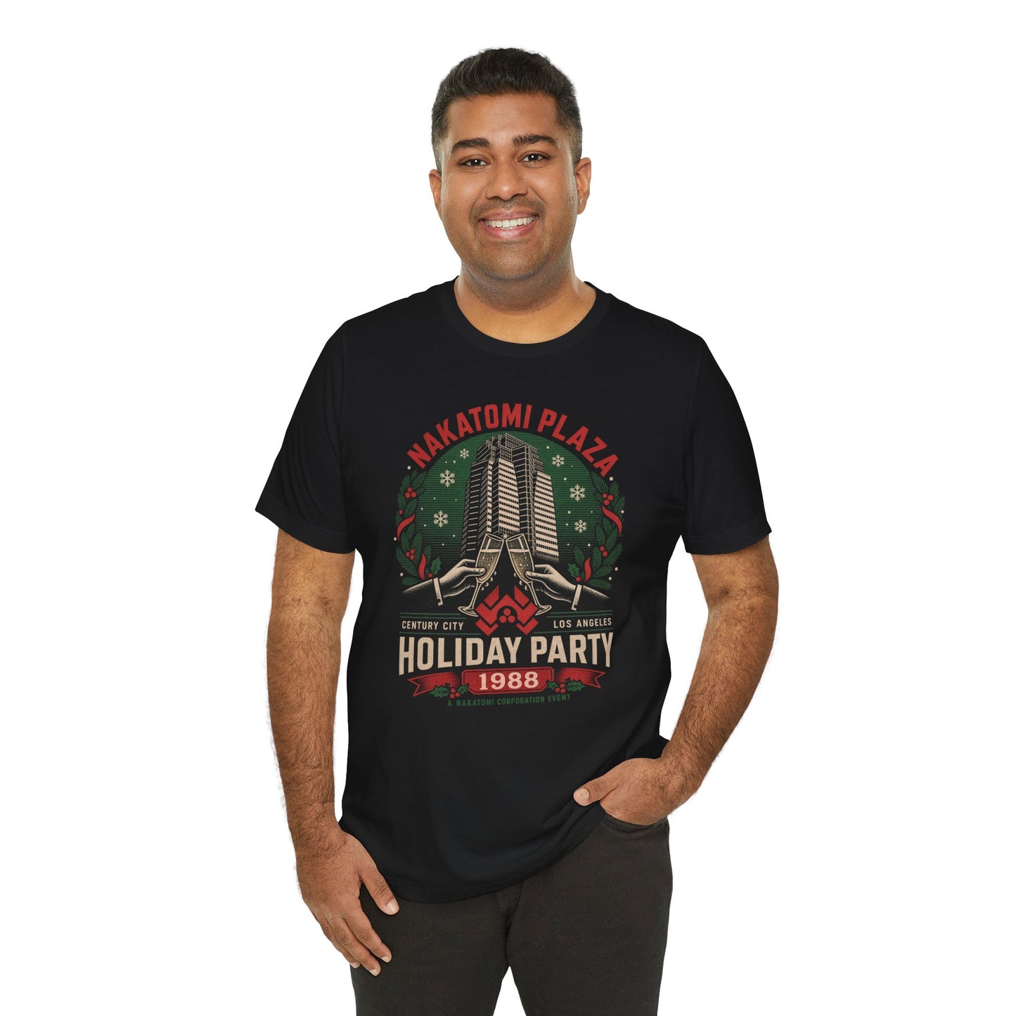 Nakatomi Plaza Holiday Party 1988 Shirt - Funny Christmas Movie Unisex Tee, Die Hard Inspired