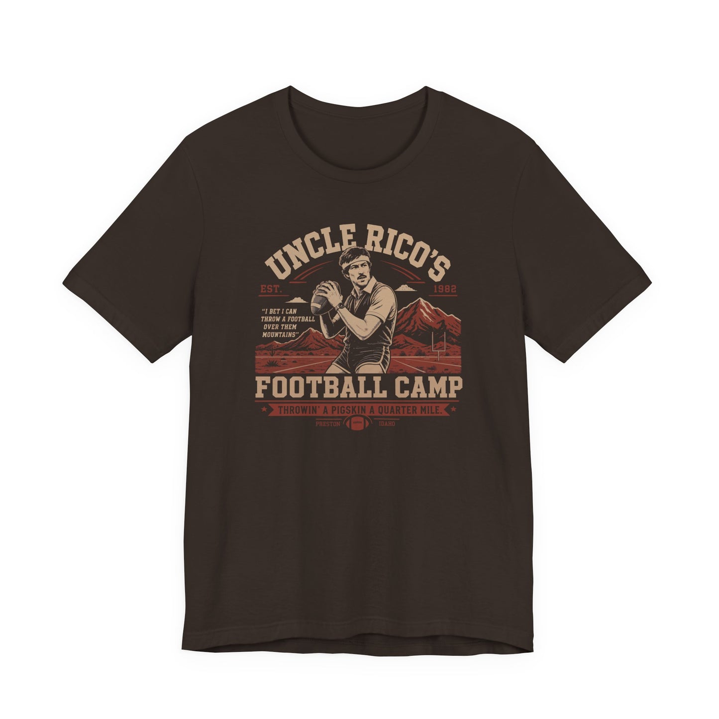 Uncle Rico’s Football Camp T-Shirt – Funny Retro Comedy Tee