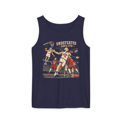 Undefeated America -- Comfort Colors Tank Top