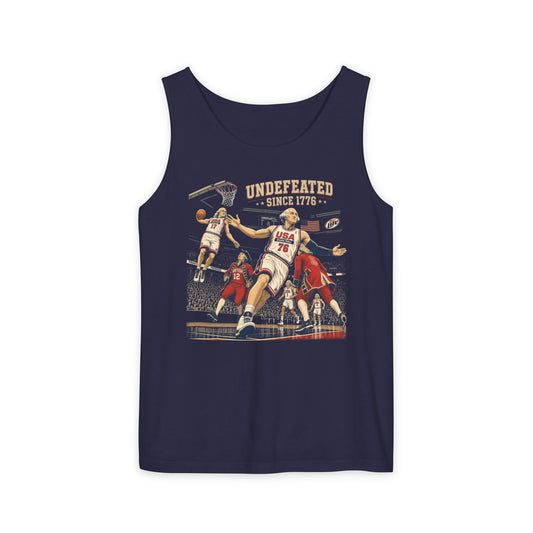 Undefeated America -- Comfort Colors Tank Top