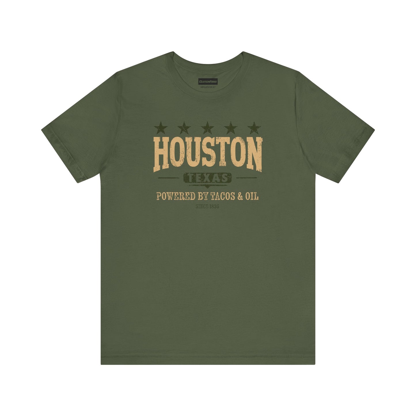 Houston, Texas: Powered By Tacos & Oil - T-Shirt