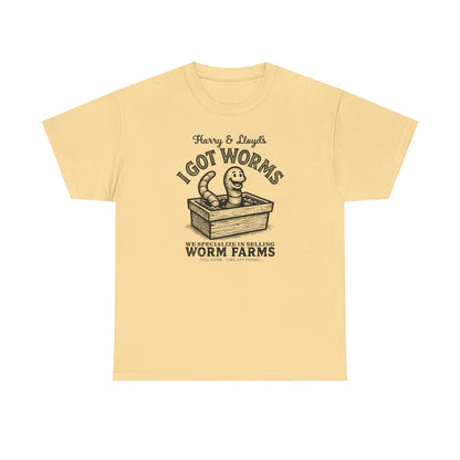 I Got Worms shirt - Funny Dumb and Dumber T-shirt, Comedy Graphic Tee, Vintage Pop Culture
