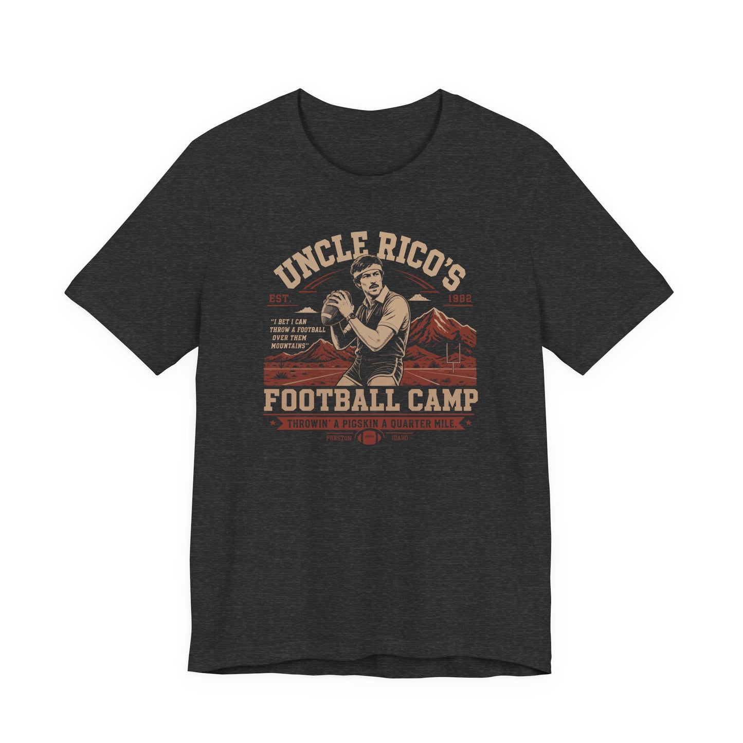 Uncle Rico’s Football Camp T-Shirt – Funny Retro Comedy Tee