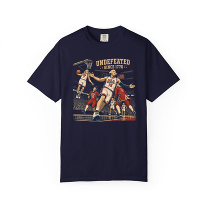 Undefeated America Shirt - Comfort Colors (NO BEER LOGOS)
