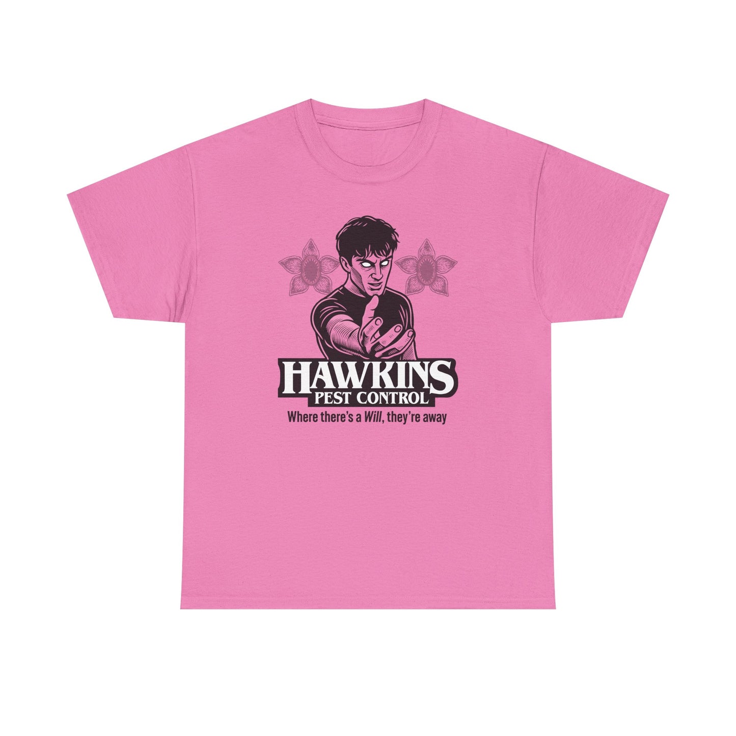 Hawkins Pest Control Shirt - Funny Stranger Things Movie Shirt, Retro 80s Sci-Fi Horror, Upside Down Shirt