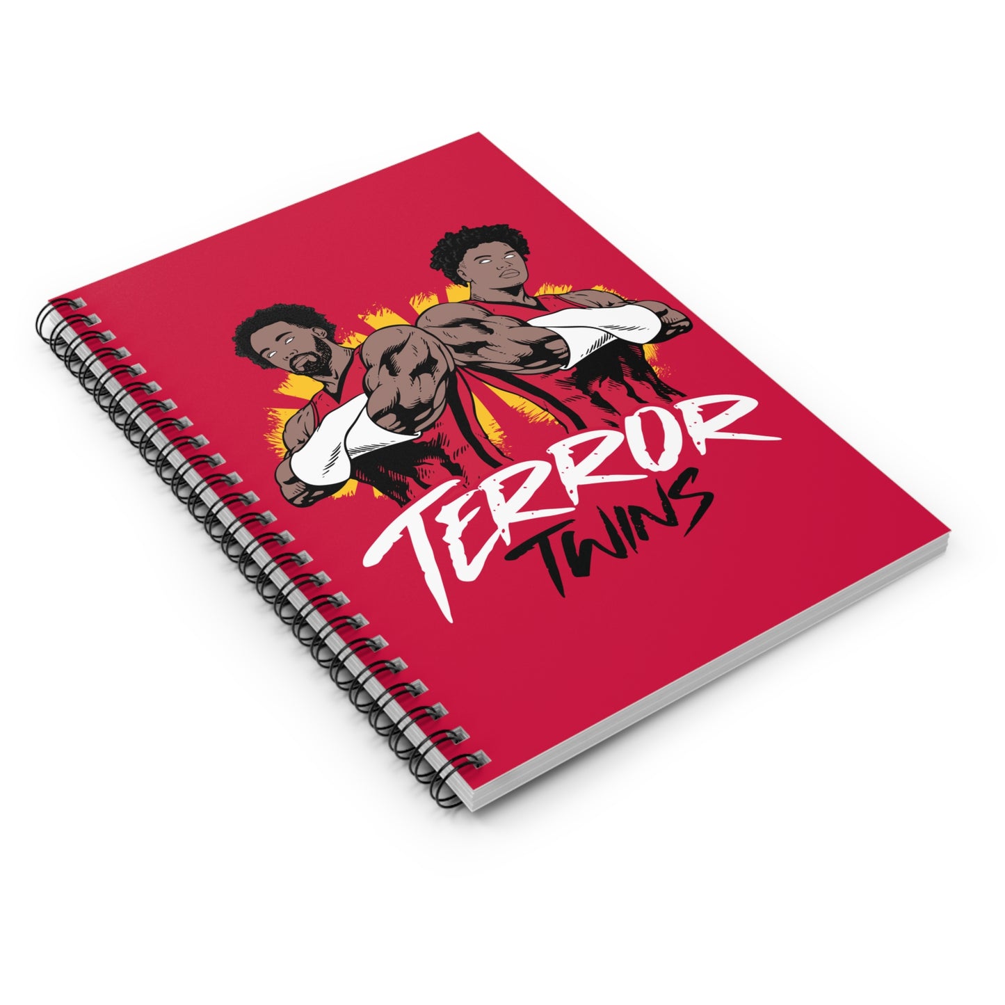 TERROR TWINS Spiral Notebook Red - Ruled Line