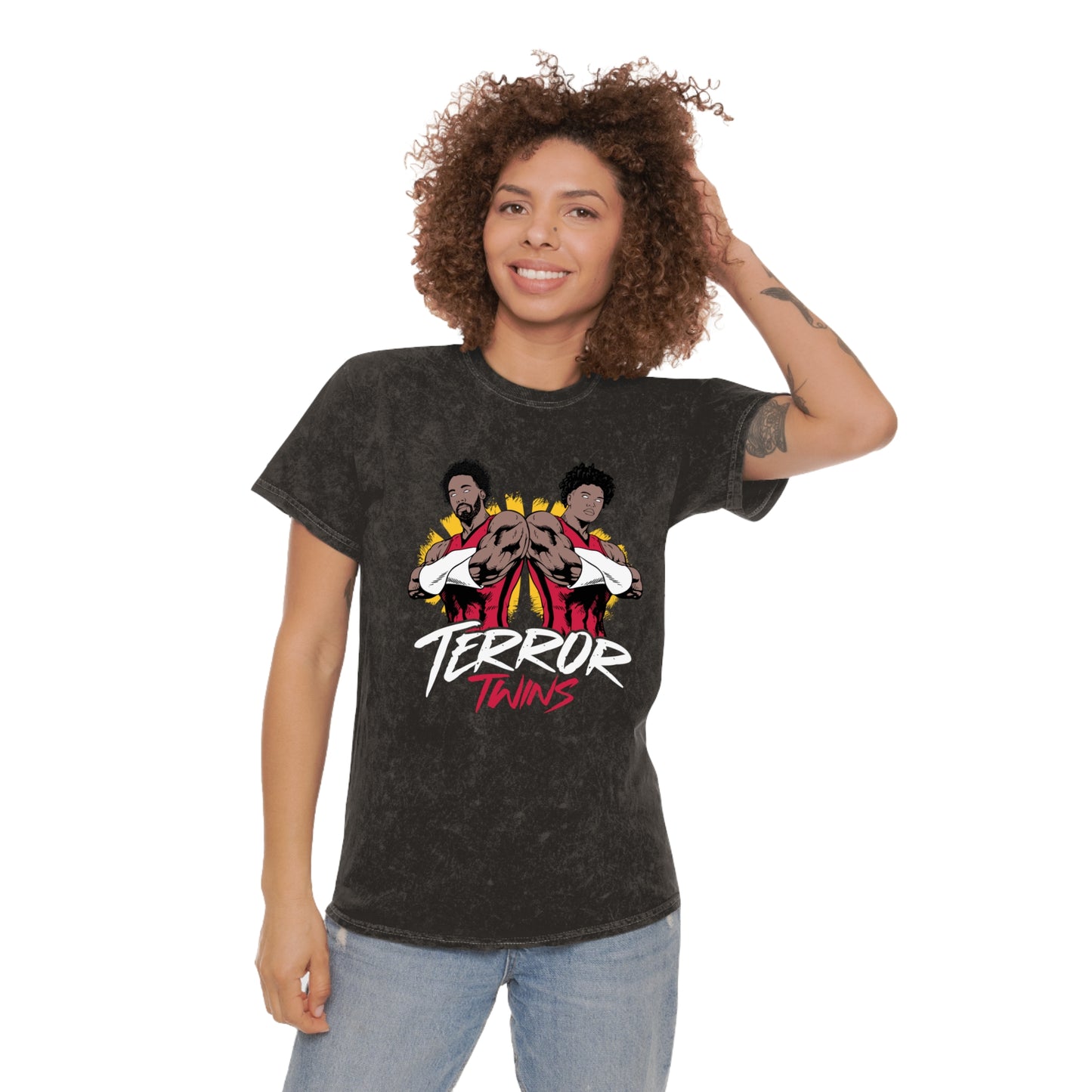 TERROR TWINS - Unisex Mineral Wash T-Shirt