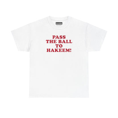 PASS THE BALL TO HAKEEM! – Vintage-Inspired Heavy Cotton Tee