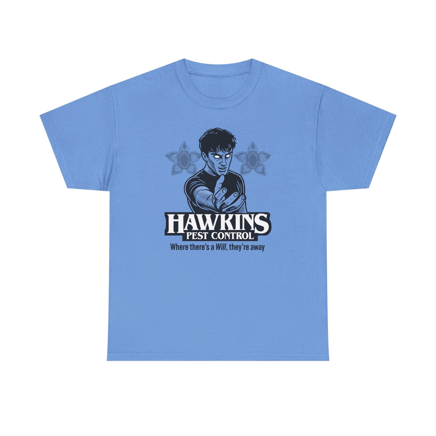 Hawkins Pest Control Shirt - Funny Stranger Things Movie Shirt, Retro 80s Sci-Fi Horror, Upside Down Shirt