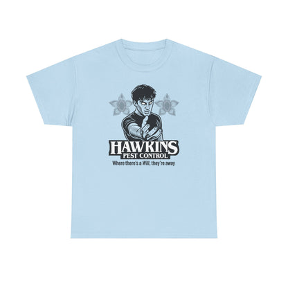 Hawkins Pest Control Shirt - Funny Stranger Things Movie Shirt, Retro 80s Sci-Fi Horror, Upside Down Shirt