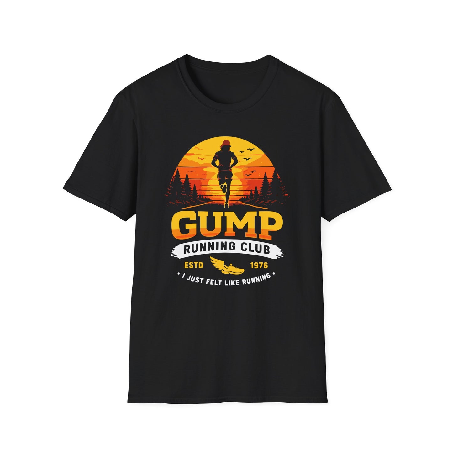 Gump Running Club T-shirt - Funny, Pop Culture Shirt