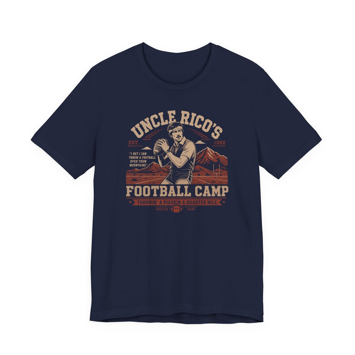 Uncle Rico’s Football Camp T-Shirt – Funny Retro Comedy Tee