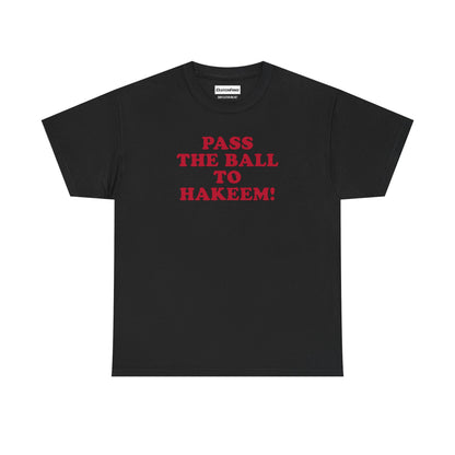 PASS THE BALL TO HAKEEM! – Vintage-Inspired Heavy Cotton Tee
