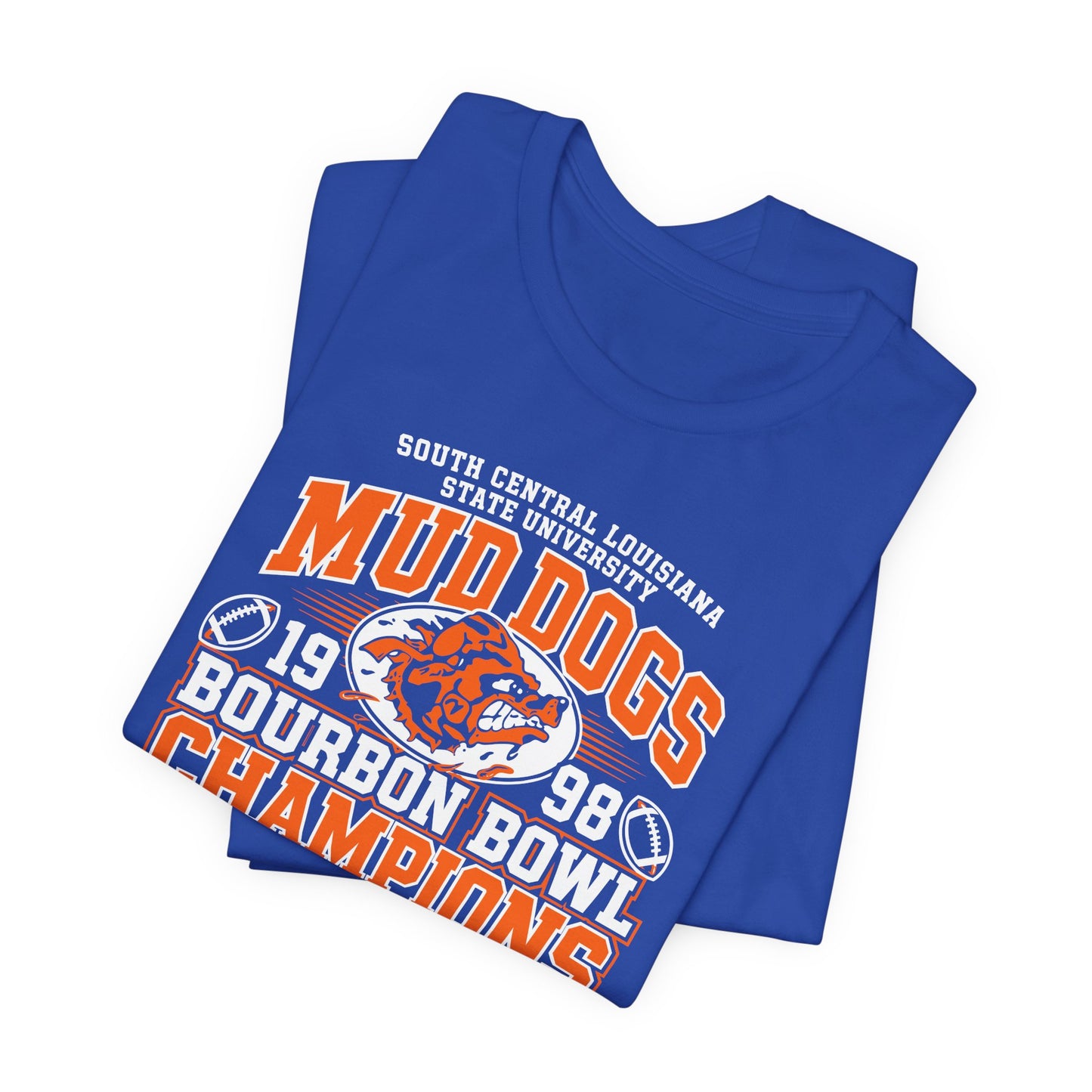 SCLSU Mud Dogs Bourbon Bowl Champions T-Shirt | The Waterboy Movie Parody Tee