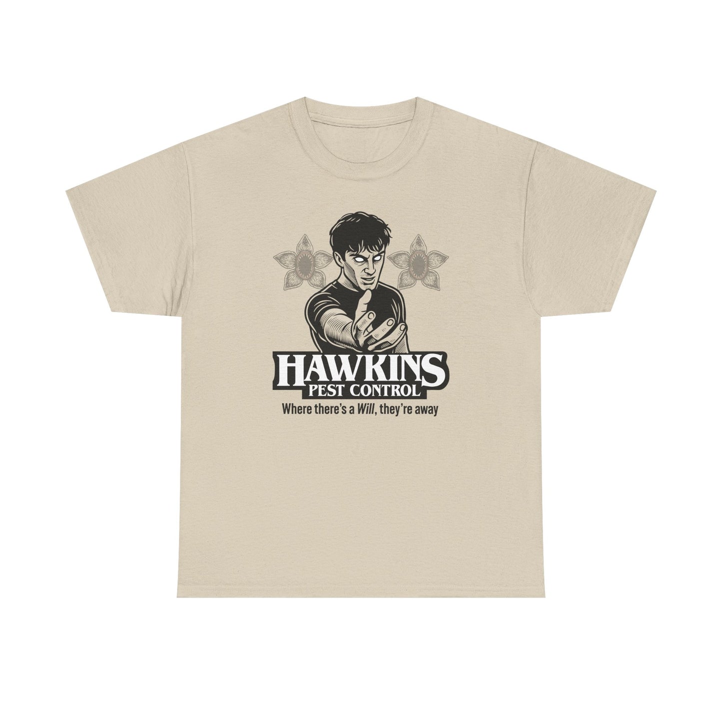 Hawkins Pest Control Shirt - Funny Stranger Things Movie Shirt, Retro 80s Sci-Fi Horror, Upside Down Shirt
