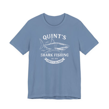 Quint's Shark Fishing Tours - Jaws Amity Island 1975 Unisex Tee, Fishing Shirt