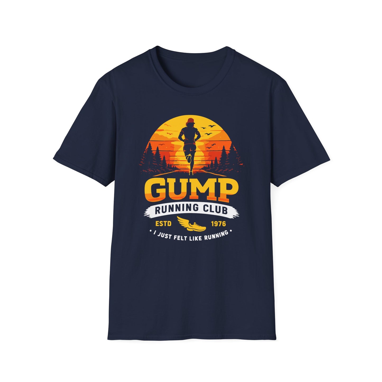 Gump Running Club T-shirt - Funny, Pop Culture Shirt