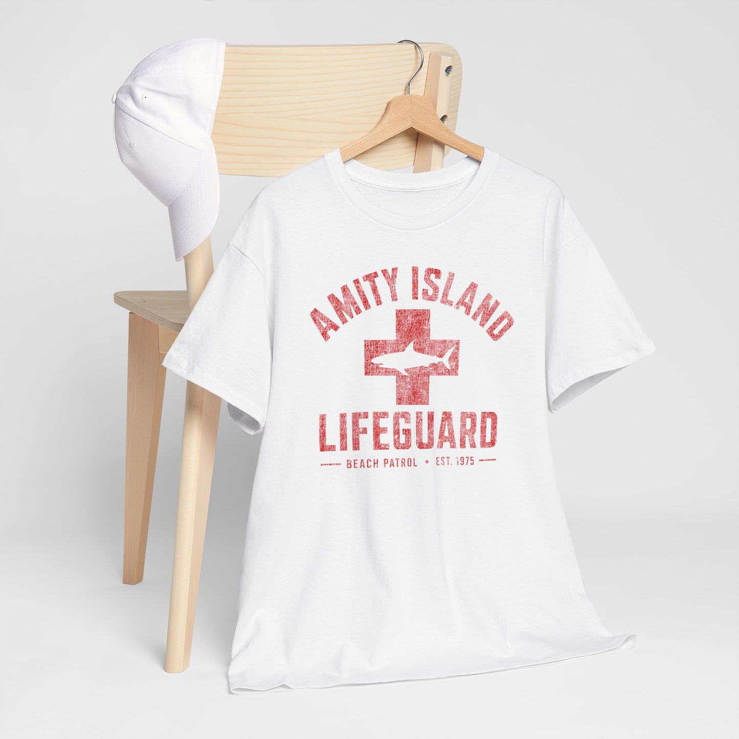 Jaws Amity Island Lifeguard shirt - JAWS Inspired T-Shirt, Vintage Beach Movie Tee