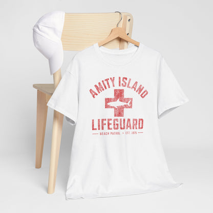 Jaws Amity Island Lifeguard shirt - JAWS Inspired T-Shirt, Vintage Beach Movie Tee
