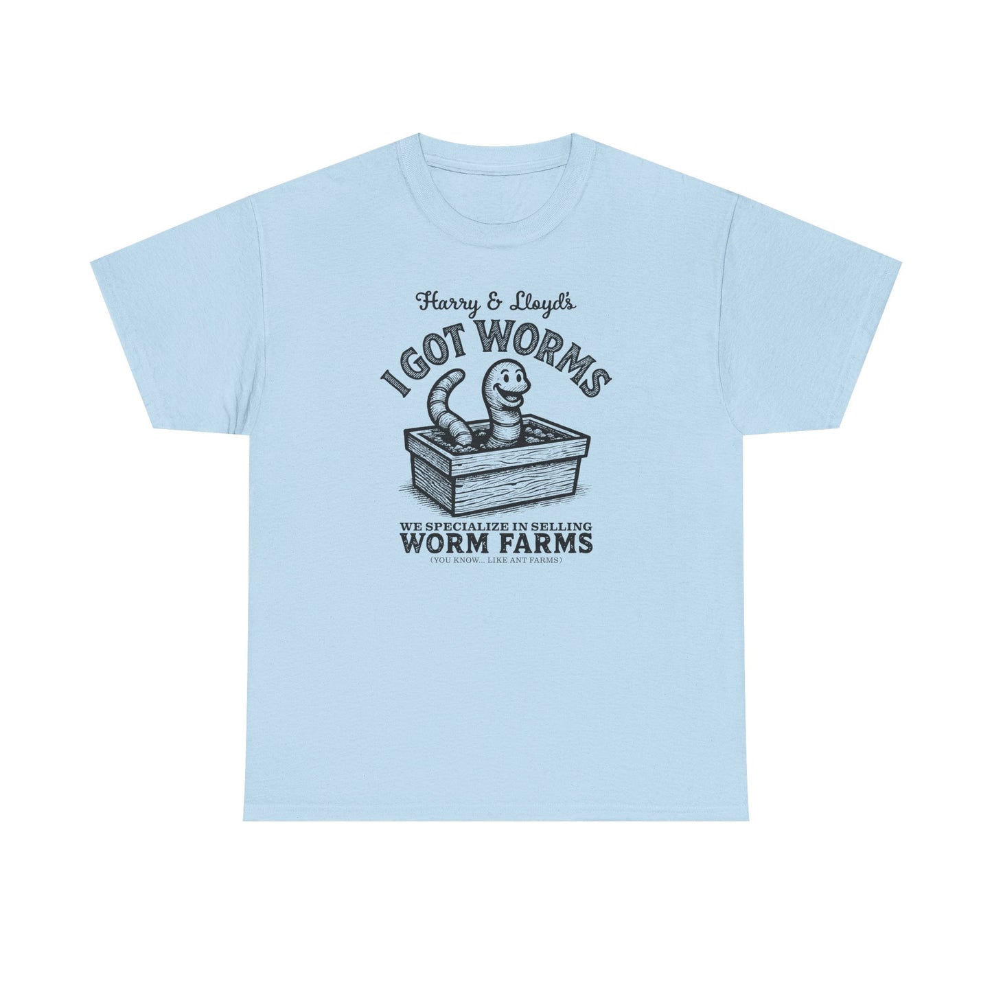 I Got Worms shirt - Funny Dumb and Dumber T-shirt, Comedy Graphic Tee, Vintage Pop Culture