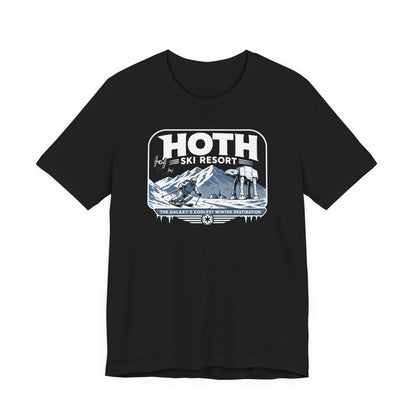 Hoth Ski Resort Shirt – Star Wars Inspired Ski T-Shirt | Bella Canvas 3001 Sci-Fi Snow Tee
