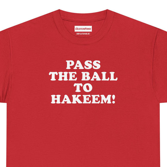 PASS THE BALL TO HAKEEM! – Vintage-Inspired Heavy Cotton Tee