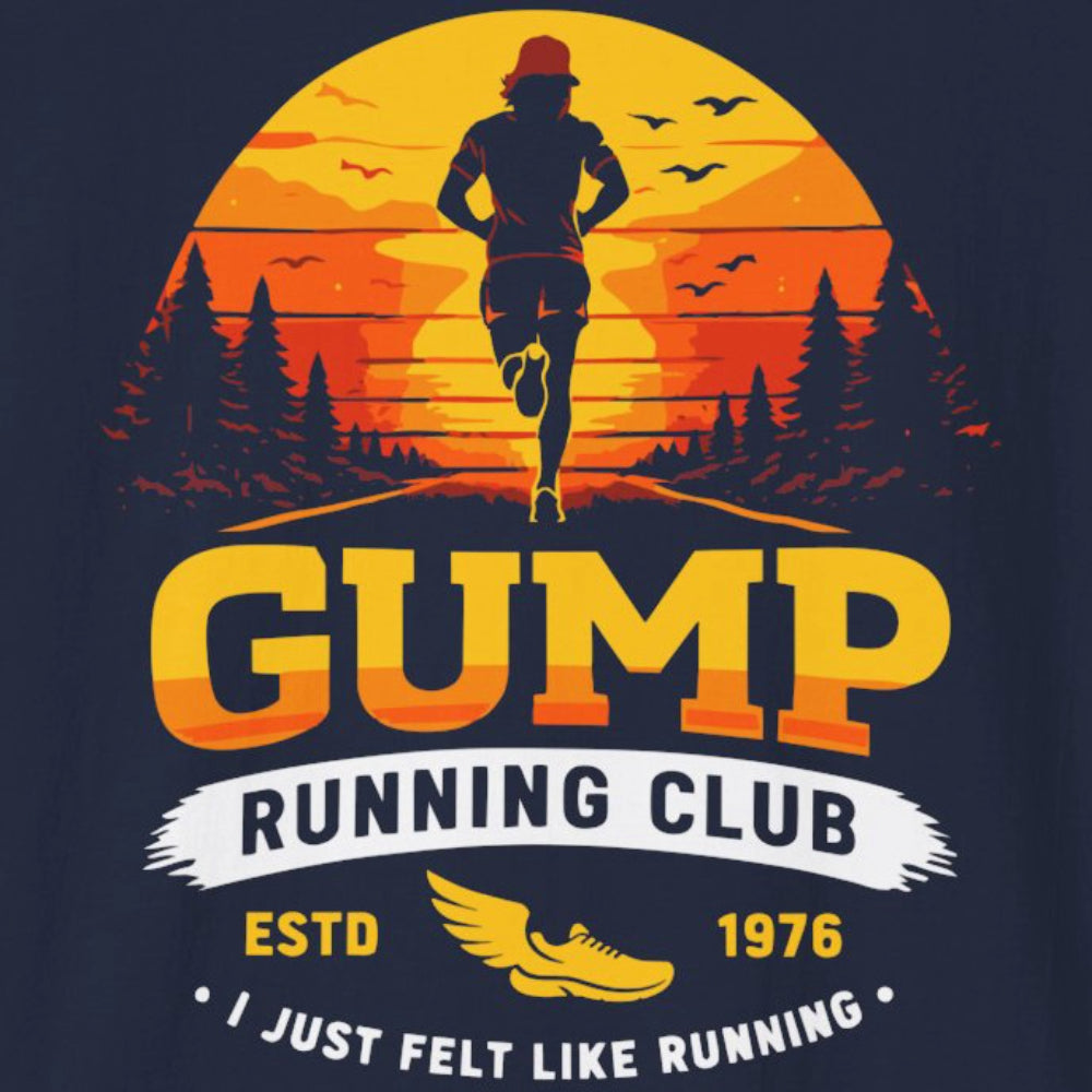 Gump Running Club T-shirt - Funny, Pop Culture Shirt
