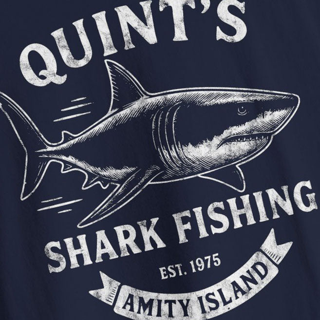 Quint's Shark Fishing Tours - Jaws Amity Island 1975 Unisex Tee, Fishing Shirt