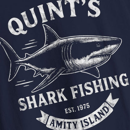 Quint's Shark Fishing Tours - Jaws Amity Island 1975 Unisex Tee, Fishing Shirt