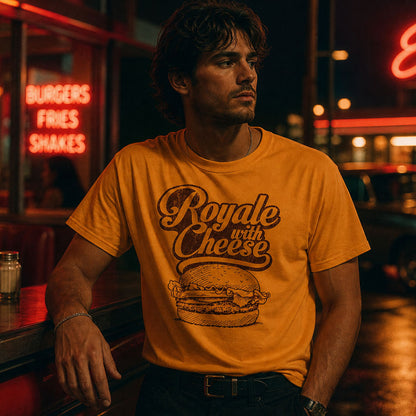 Royale with Cheese Shirt - Vintage Pop Culture Graphic Tee, Gen X Tshirt, Retro 90s