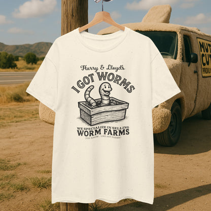 I Got Worms shirt - Funny Dumb and Dumber T-shirt, Comedy Graphic Tee, Vintage Pop Culture