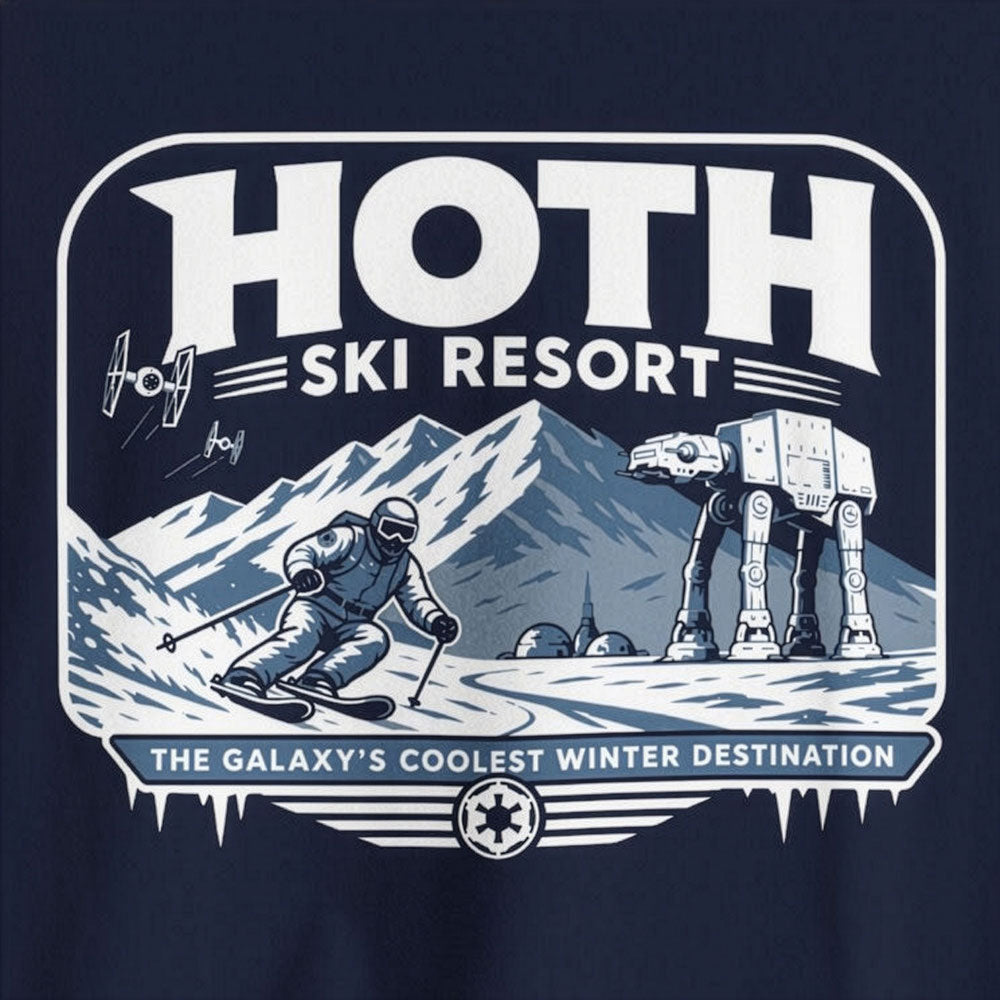 Hoth Ski Resort Shirt – Star Wars Inspired Ski T-Shirt | Bella Canvas 3001 Sci-Fi Snow Tee