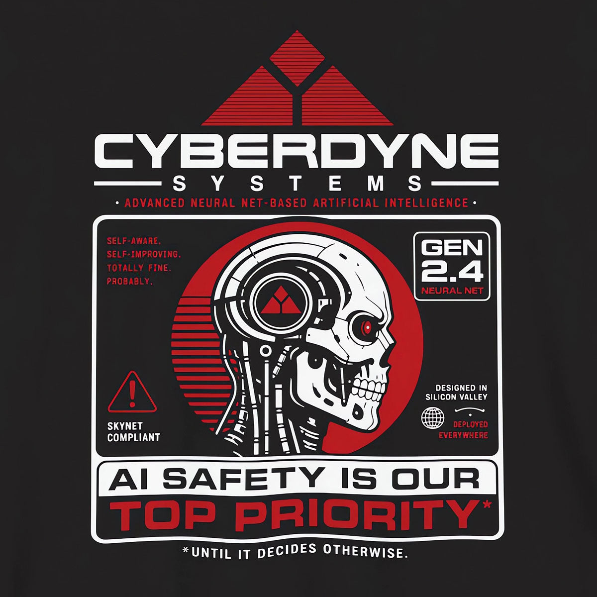 Terminator t-shirt, Cyberdyne Systems Shirt, Terminator Inspired Sci-Fi Tee, I'll Be Back, T2, Skynet, Artificial Intelligence