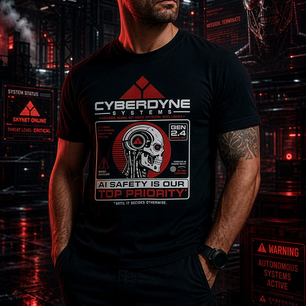 Terminator t-shirt, Cyberdyne Systems Shirt, Terminator Inspired Sci-Fi Tee, I'll Be Back, T2, Skynet, Artificial Intelligence