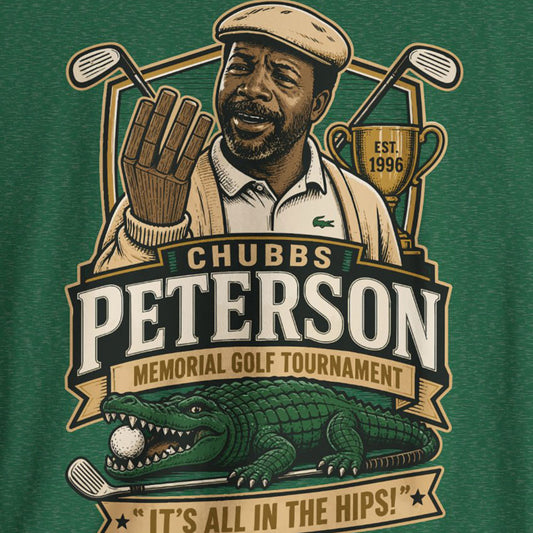 Chubbs Peterson Memorial Golf Tournament T-Shirt - Happy Gilmore T-shirt, Funny Golf Movie Tee, Retro Golf Graphic Shirt, Pop Culture Golf Gift